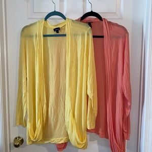Pair of Torrid Open-front Cardigans Sz. 3 (22/24)